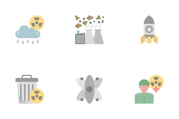 Tecnología nuclear Paquete de Iconos