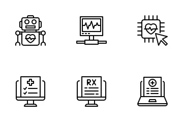 Tecnología sanitaria Paquete de Iconos