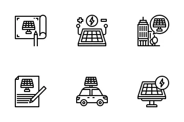 Tecnologia Solar Pacote de Ícones