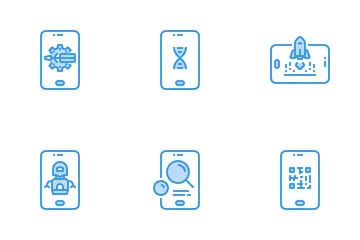 Tecnología de teléfonos inteligentes Paquete de Iconos