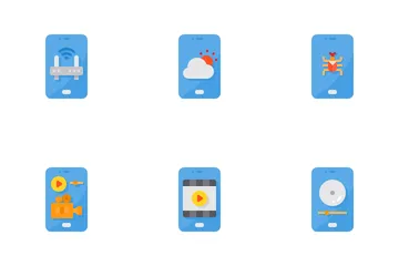 Tecnología de teléfonos inteligentes Paquete de Iconos