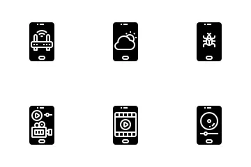 Tecnología de teléfonos inteligentes Paquete de Iconos