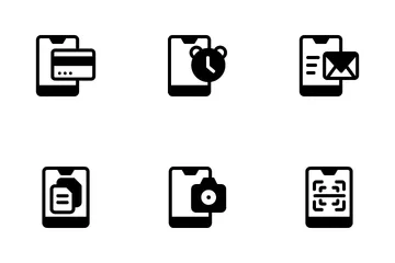 Tecnología de teléfonos inteligentes Paquete de Iconos