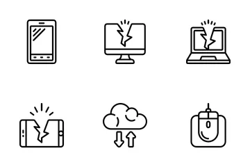 Tecnologías de la información Paquete de Iconos