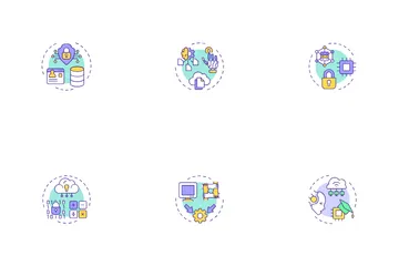 Tecnologias de melhoria de privacidade Icon Pack