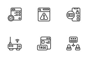 Telearbeit Symbolpack