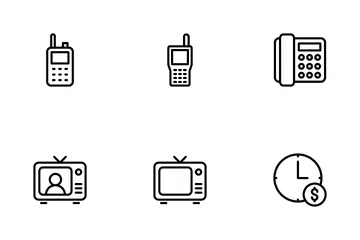 Telecomunicación Paquete de Iconos