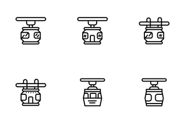 Teleférico Paquete de Iconos