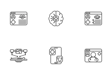 Télémédecine Pack d'Icônes