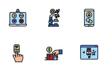 Telemedicina Pacote de Ícones