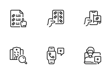 Telemedicine Icon Pack