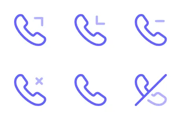 Telephone And Call Icon Pack