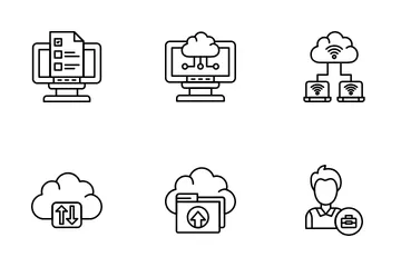 Travail à distance Pack d'Icônes