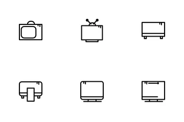 Televisão Pacote de Ícones