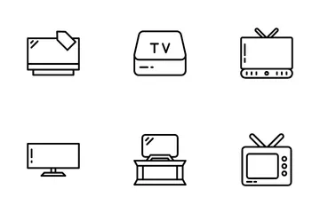 Televisão Pacote de Ícones