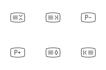 Television Controls Icon Pack