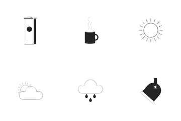 Television Studio Equipment Icon Pack