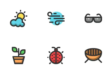 Temporada de primavera Paquete de Iconos