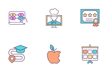 Tendencias educativas Paquete de Iconos