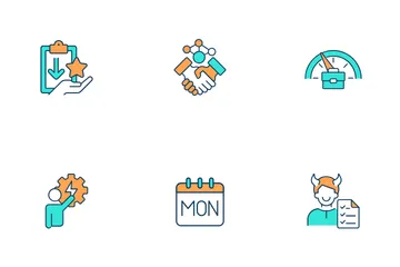 Tendencias en el lugar de trabajo Paquete de Iconos