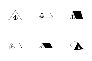 Tent Fill Icon Pack