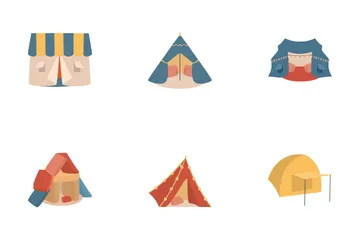 Tent Types Icon Pack