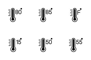 Termómetro Paquete de Iconos