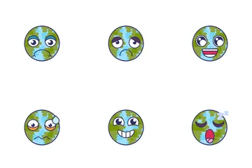 Emoji da Terra Pacote de Ícones