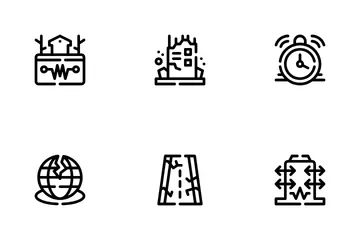 Terremoto Paquete de Iconos