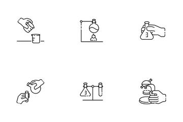 Teste de laboratório Pacote de Ícones