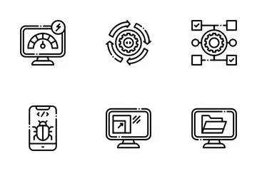 Teste de software Pacote de Ícones