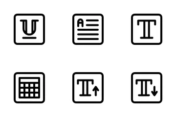 Text Edition Icon Pack