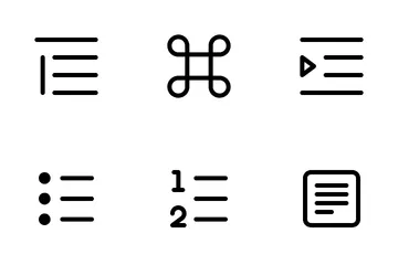 Text & Formatting Regular Icon Pack