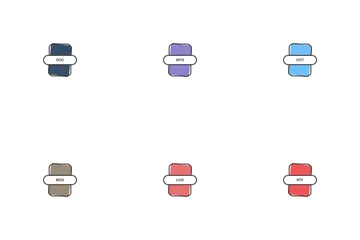Textdateierweiterungen Symbolpack