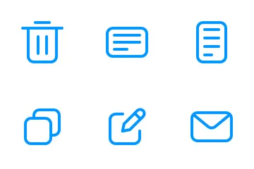 Texteditor-Benutzeroberfläche Icon Pack