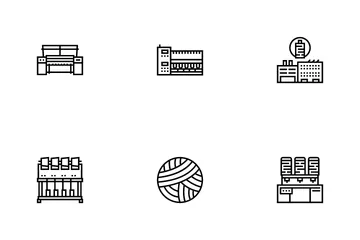 Textile Production Icon Pack