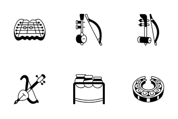 Thai Musical Instruments Icon Pack