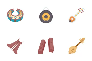 Thai Musical Instruments Icon Pack