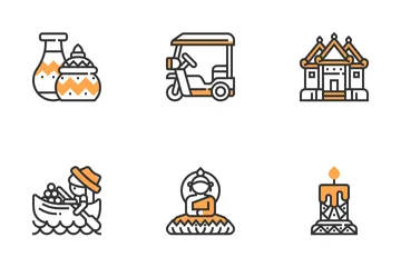 Thailand Symbols  Icon Pack