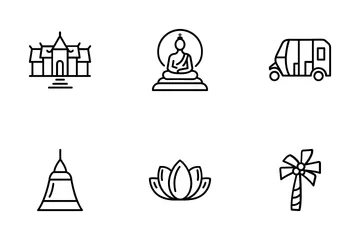 Thailand Symbols Icon Pack