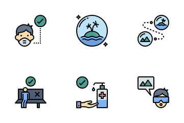 The New Normal Travel And Tourism Icon Pack