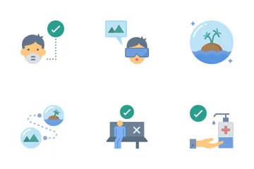 The New Normal Travel And Tourism Icon Pack