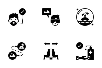 The New Normal Travel And Tourism Icon Pack