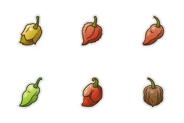 The Spiciest Peppers Sticker Icon Pack
