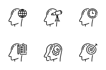 Thinking And Brain Icon Pack