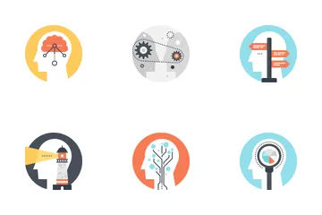 Thinking And Brain Activity Icon Pack