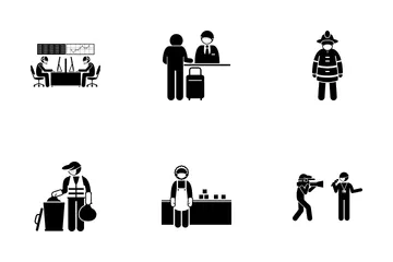 Third Liner Worker Icon Pack