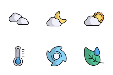 Tiempo y clima Paquete de Iconos