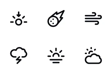 Tiempo y clima Paquete de Iconos