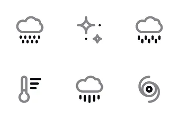 Tiempo y clima Paquete de Iconos